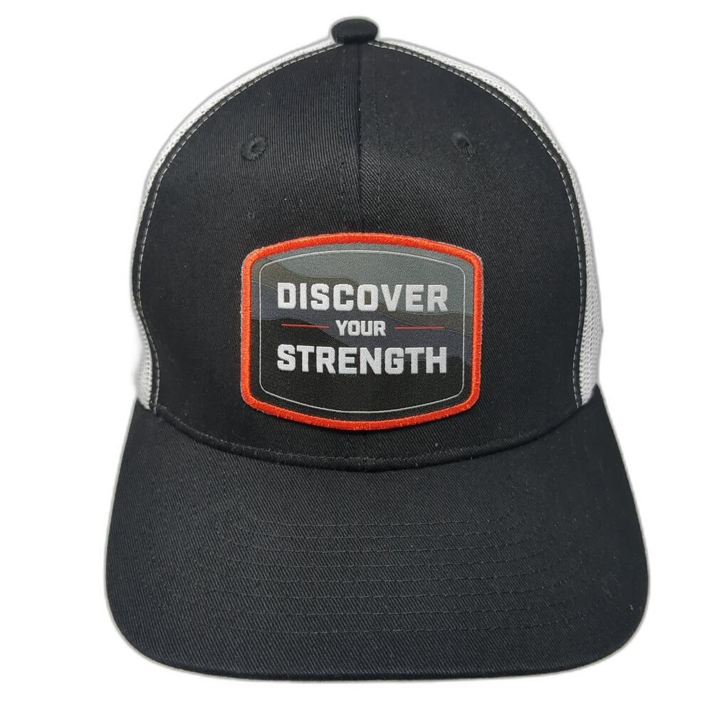 Discover Your Strength Snapback Trucker Hat Black One Size Matrix